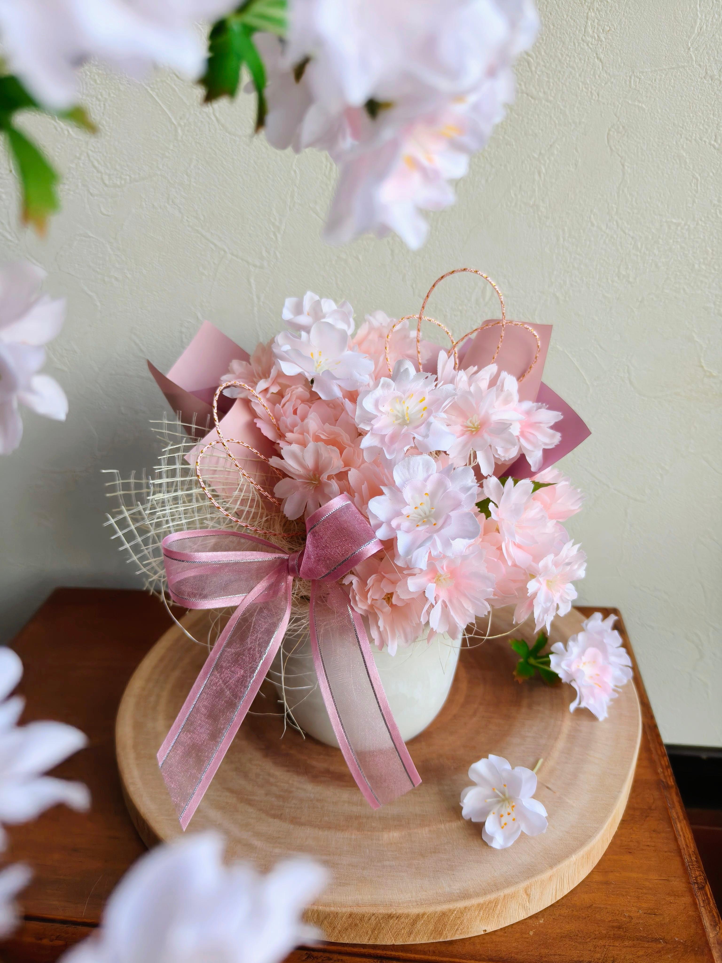 桜のお祝い花S　ひなまつり2026 インテリア　お祝い花　入学祝い　母の日　店舗装飾　桜2026 新作